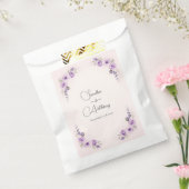 Lavendel en Blush Roos bruiloft gunstzak Bedankzakje (Gezegeld)