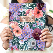Lavendel en Blush Wildflower Aangepaste naam Planner