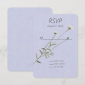 Lavendel en een enkele Daisy Response Kaart (Voorkant / Achterkant)