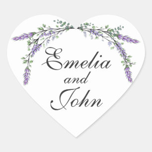 Lavendel en Eucalyptus Hart Sticker