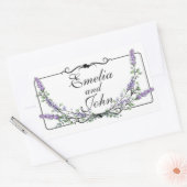 Lavendel en Eucalyptus Rechthoekige Sticker (Envelop)