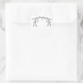 Lavendel en Eucalyptus Vierkante Sticker (Tas)