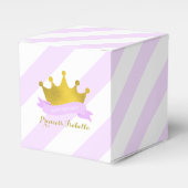 Lavendel en Gouden Prinses Verjaardagsfeest Bedankdoosjes (Voorkant Zijde)