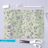 Lavendel en groen botanisch ontwerp tissuepapier (Craft)