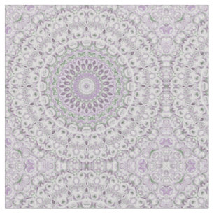 Lavendel en Groen Mandala Patroonontwerp Stof