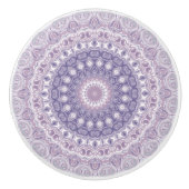 Lavendel en Lila Mandala Keramische Knop (Voorkant)