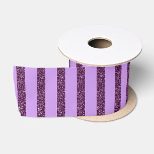 Lavendel en paarse faux glitter gestreept lint