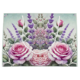 Lavendel en Roos Garden Gift Bag Groot Cadeauzakje