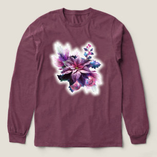 Lavendel en Roze Poinsettia Tri-Blend Shirt