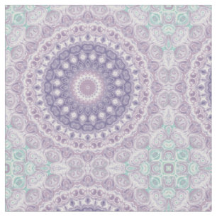 Lavendel en Sering Mandala Patroon Stof