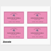 Lavendel en vanille label Sticker (Vel)