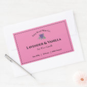Lavendel en vanille label Sticker (Envelop)