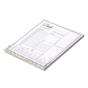 Lavendel en vlinders dagplanner notitieblok