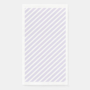 Lavendel en wit diagonaal gestreept patroon servet