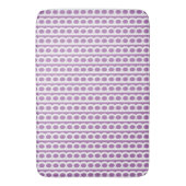 Lavendel en wit Moderne bubble Waves Badmat (Voorkant Verticaal)