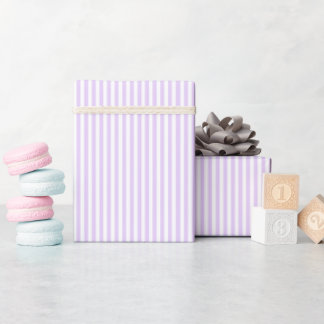 Lavendel en witte strepen inpakpapier