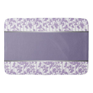 Lavendel en Zilver Abstract Badmat