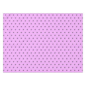 Lavendel en Zwarte Stippen Tafelkleed (Voorkant (Horizontaal))