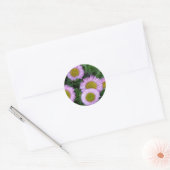 Lavendel Erigeron Flowers Ronde Sticker (Envelop)