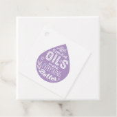 Lavendel Etherische Olie Drop Gift Labels (In situ)