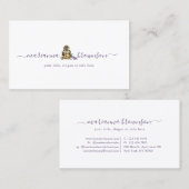 Lavendel Etherische Olie Fles Visitekaartje (Voorkant / Achterkant)