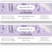Lavendel Etherische oliën Geurstof Flesetiket Sticker (Voorkant)
