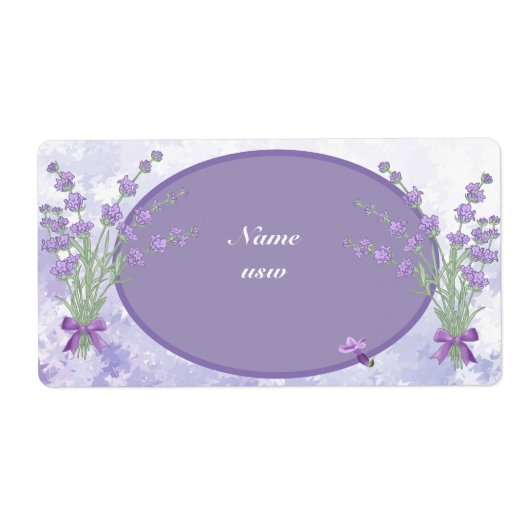 Lavendel Etiket (Voorkant)