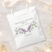 Lavendel & Eucalyptus bladeren Dank u Bedankzakje (Geknipt)