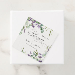 Lavendel Eucalyptus Bladerig Bruiloft Feest Bedankjes Labels