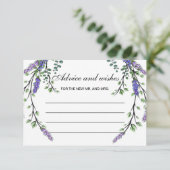 Lavendel eucalyptus boho advies en wensen kaart (Staand voorkant)