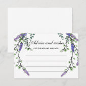 Lavendel eucalyptus boho advies en wensen kaart (Voorkant / Achterkant)