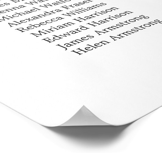 Lavendel Eucalyptus Bruiloft Zitkaarten Poster (Hoek)