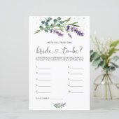 Lavendel Eucalyptus Hoe oud was de bruid (Staand voorkant)