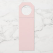 Lavendel & Eucalyptus Namen & Datum Wijn Bruiloft Flessenhanger (Achterkant)