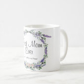 Lavendel Eucalyptus roze wit rozen Moeder Koffiemok (Voorkant rechts)