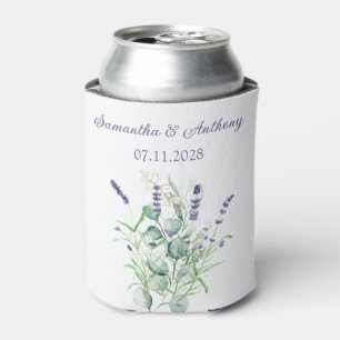 Lavendel Eucalyptus Waterverf Kruiden Huwelijk Blikjeskoeler