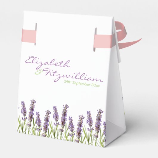 Lavendel Favor Box Bedankdoosjes (Achterkant)
