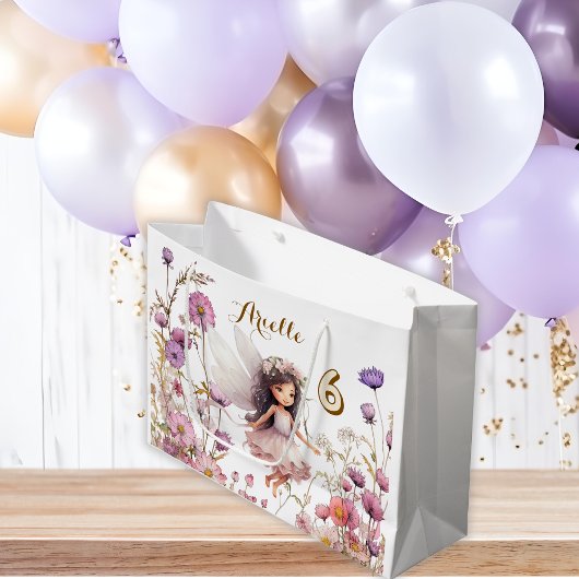 Lavendel Fee wilde bloem pixie verjaardag Groot Cadeauzakje