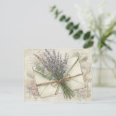 Lavendel feestdagenkaart (Staand voorkant)
