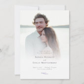 Lavendel Fields bruiloft foto Save The Date (Voorkant)