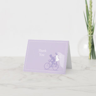 Lavendel Fiets Koppel Bedankt Kaart