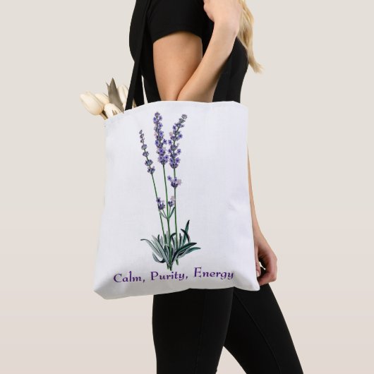 Lavendel Flower Canvas tas (Dichtbij)