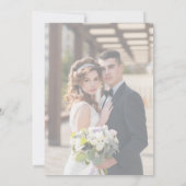 Lavendel Garden Wedding Invitation Design Kaart (Achterkant)