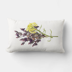 Lavendel & Geel Wildflower Botanisch Ontwerp Kussen