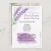 Lavendel Geschenk van de Aarde Etherische Oliën Kaart (Voorkant / Achterkant)