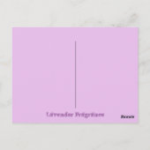 Lavendel geur briefkaart (Achterkant)