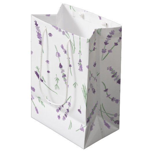 Lavendel Gift Bag - Medium Medium Cadeauzakje (Voorkant Gekanteld)