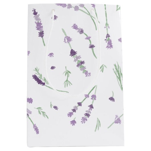Lavendel Gift Bag - Medium Medium Cadeauzakje (Voorkant)