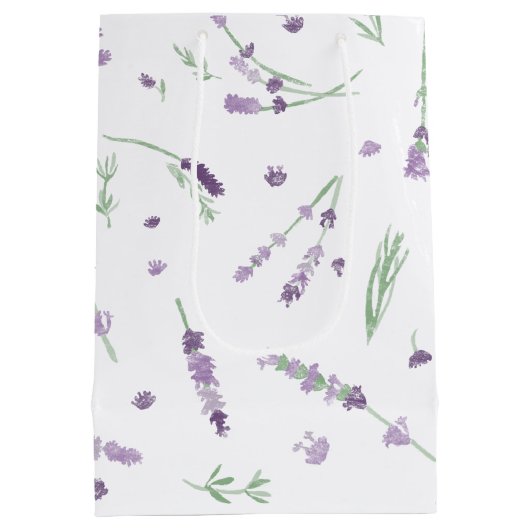 Lavendel Gift Bag - Medium Medium Cadeauzakje (Achterkant)