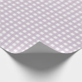 Lavendel Gingham Inpakpapier (Hoek)